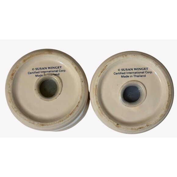 SUSAN WINGET Watermelon Salt  Pepper Shaker Set 90s Kitchen Cottagecore Country - Picture 4 of 6